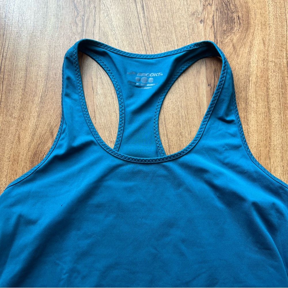 Brooks Running Pick-Up Racer Back Tank Top Women’s Small - Picture 3 of 7
